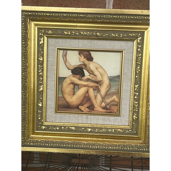 Nude Men Boys Print Art Deco Phosphorus and Hesperus Evelyn De Morgan Framed - Picture 1 of 9